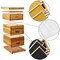 Honey Keeper Beehive 10 Frame Complete Box Kit Coated in 100% Beeswax (Waxed Boxes, 2 Deep and 1 Medium) with Wooden Frames and Waxed Foundations for Langstroth Beekeeping